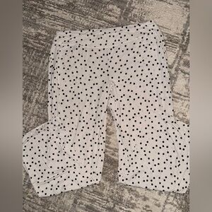 Soma White and Black Polka Dot Pajama Pants